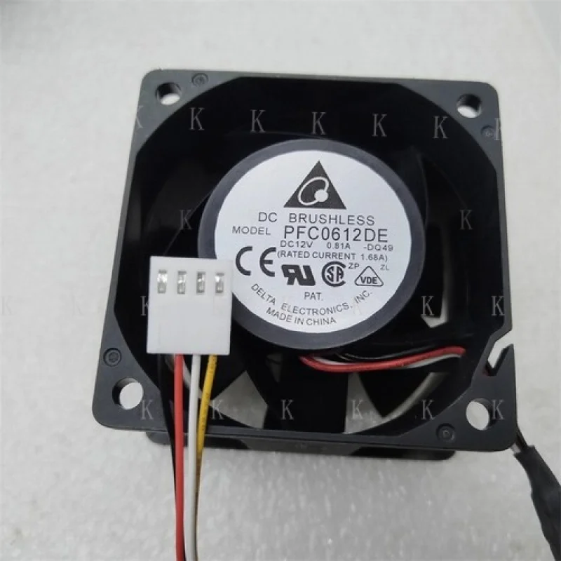 C   FOR  Delta PFC0612DE 12V 0.81A 4-Wire Server Cooling Fan