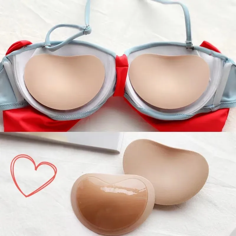 

1-3pairs bikini chest pad bikini set push up padded bikinis swimsuit women swimwear women thicker breathable sponge bra pad