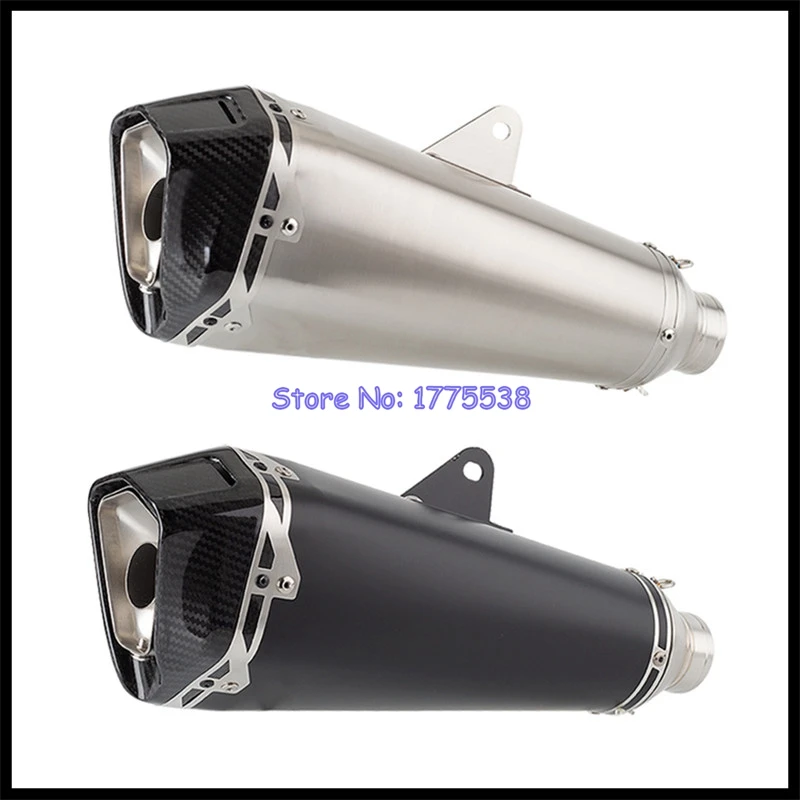 51mm Universal Motorcycle Exhaust for CBR300 YZF R7 R6 Z1000 Z800 Z750 CBR1000 GSXR1000 ADV750 ZX6R PCX150 XMAX300 TMAX560 FZ1