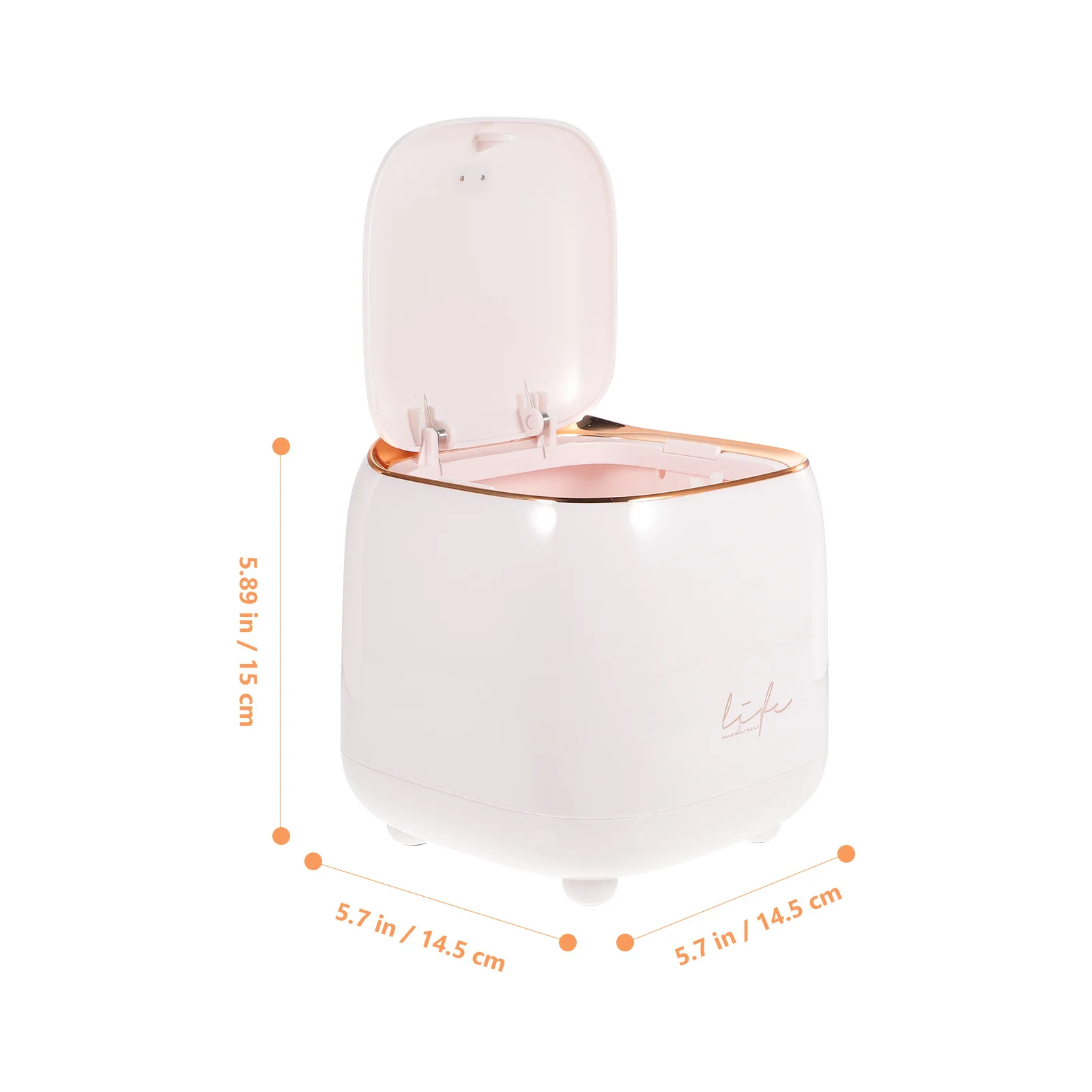 

Tabletop Trash Can Mini Desktop Garbage Bin Compact Plastic Wastebasket Decorative Waste Container For Home Office Bedroom