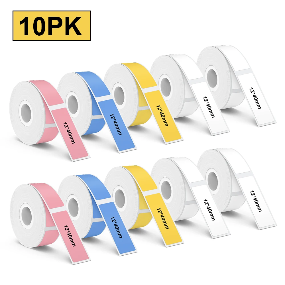 

5/10PK Marklife P15 Thermal Paper Roll 14*30mm 15*30mm 15*50mm White Transparent Label Sticker for D30 Q30 P12 Label Printer