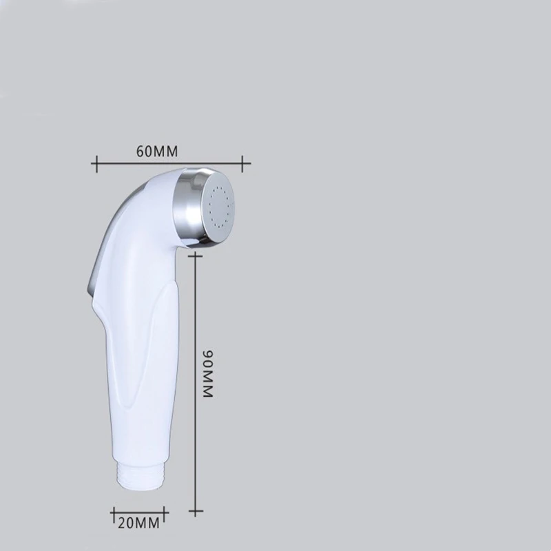 Women Shower Handheld Toilet Nozzle ABS Material Powerful Flusher White and Bathroom Shower Shower Portable Shower