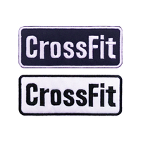 CrossFit Name Tags Patch Embroidered Applique Sewing Label Punk Biker Clothes Stickers Apparel Accessories Badge