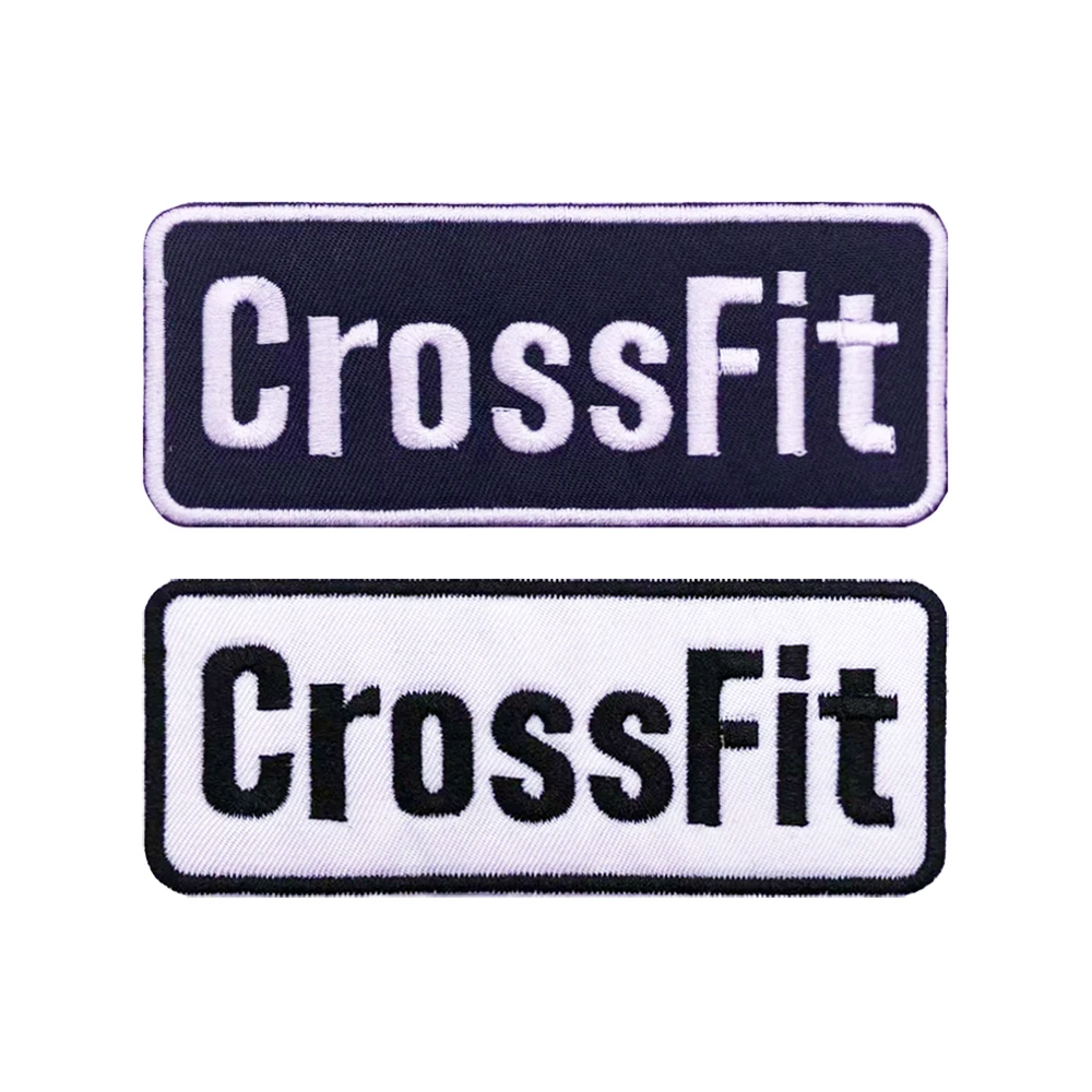 CrossFit Identyfikatory Naszywka Haftowana Aplikacja Etykieta do szycia Punk Biker Odzież Naklejki Akcesoria Odzieżowe Odznaka