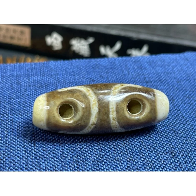 

Tibetan Nepalese Himalayan Ancient agate Old Dzi Talisman 3 Eye Beads Amulet