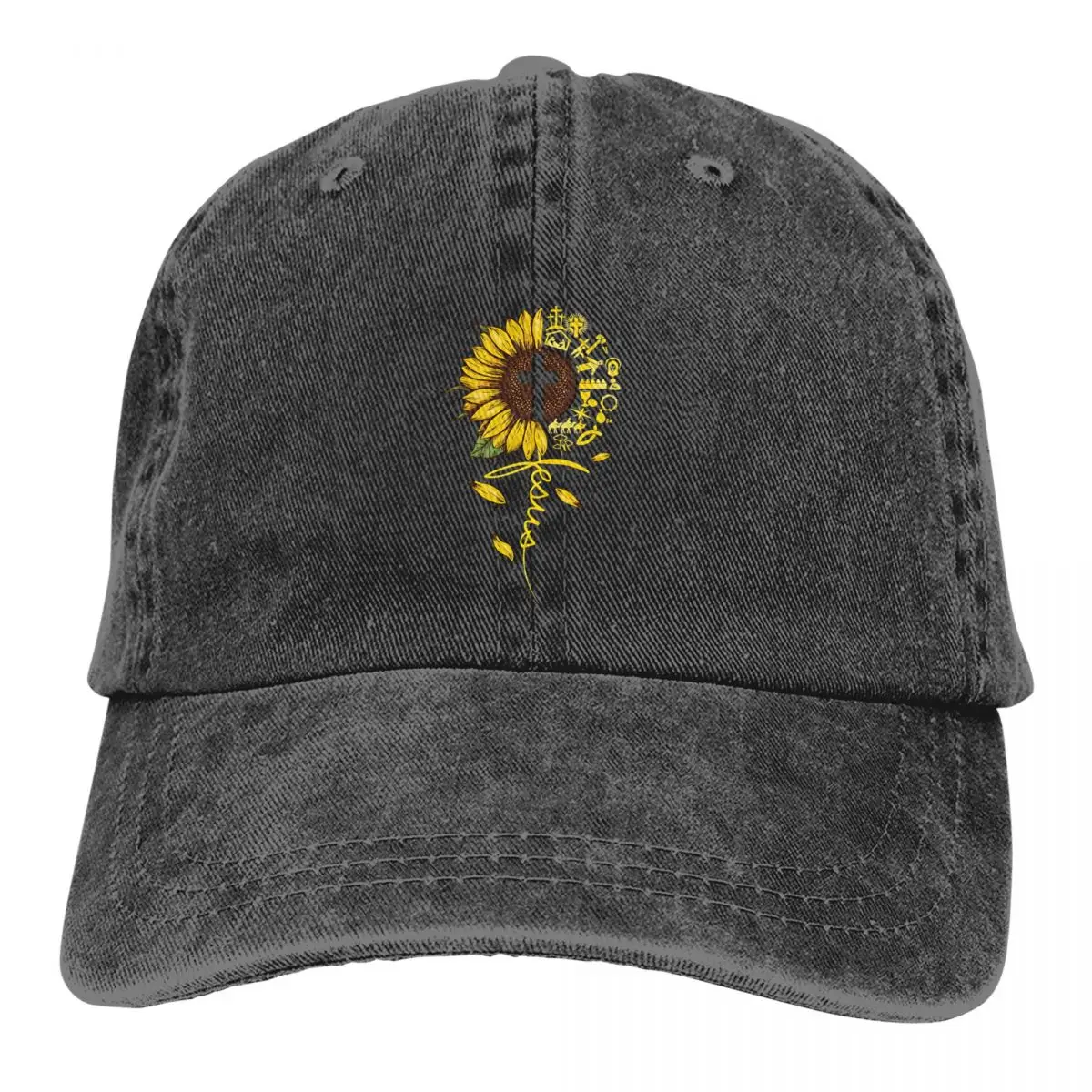 

Pure Color Dad Hats Jesus Sunflower Women's Hat Sun Visor Baseball Caps Jesus Christ Peaked Cap