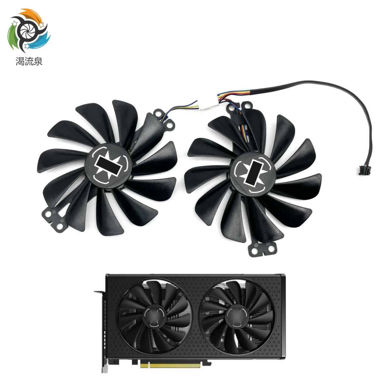 

New 95MM KDK FY010010M12LPA RX6600 6600XT Kipas Kartu Grafis untuk XFX Radeon RX 6600 XT Kipas Kartu Video Gaming