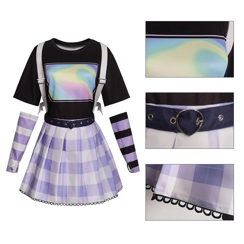 

2025 Anime Project Sekai Mikuu Cosplay Outfit Bag Backpack Ver JK Sailor Uniform Role Play Halloween Stage Wear Costume Women 5f