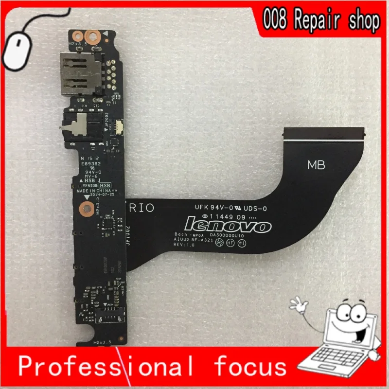 New Original For Lenovo Yoga 3 Pro 1370 Laptop AIUU2 NS-A322 USB Board Audio Board 5C50G97364 Free. And Fast Shipping