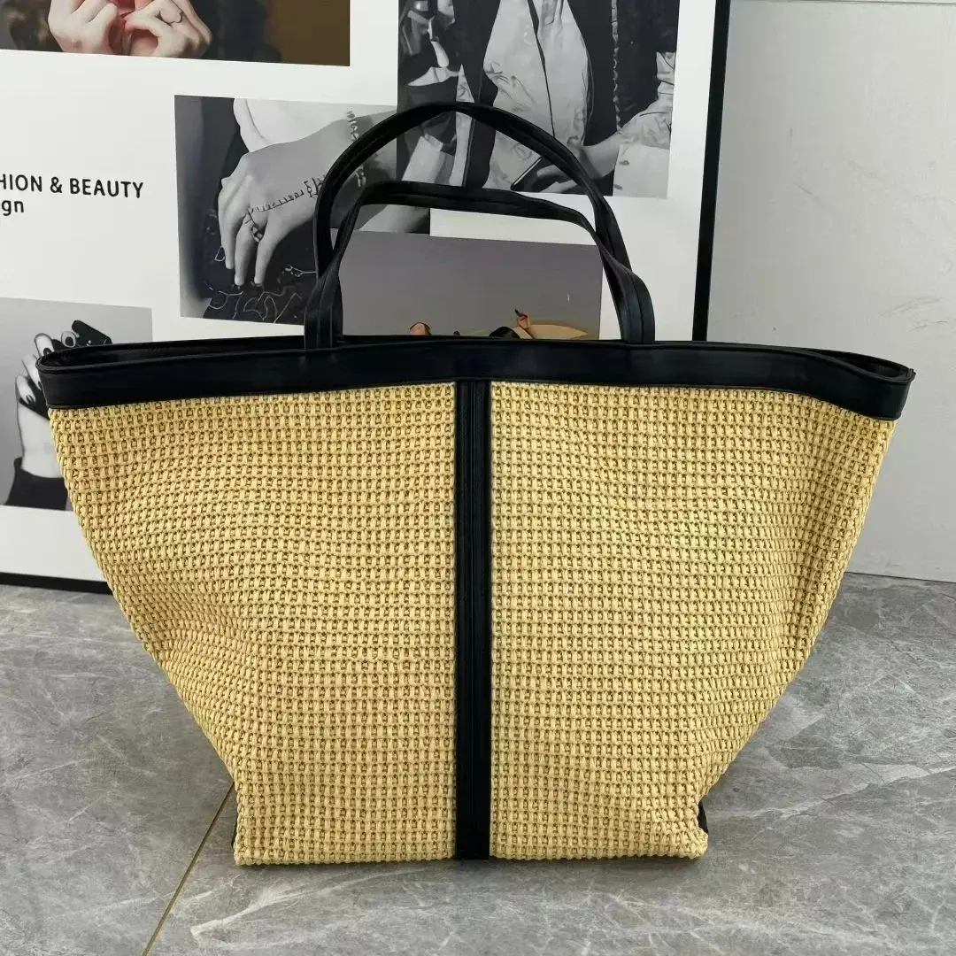 

Luxury Designer Handbags And Purses 2025 New Handcrafted Straw Weaving Beach Women's Shoulder Large Capacity Tote Bag