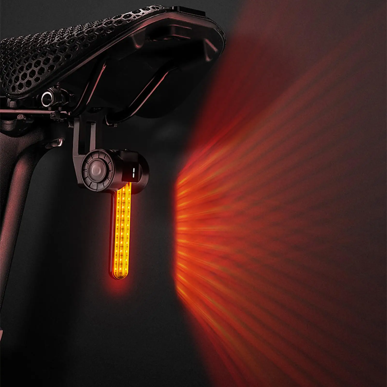 Bike Taillight Cycling Rear Light With RGB Colorful Water Dynamic Effect Riding Accessory High-brightness Bike Taillight For