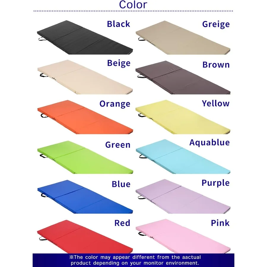 KaRaDaStyle بساط جمباز قابل للطي تمتد الحصير 71x31x2 ممارسة تدريب العضلات اللعب شريط أفقي حصيرة اليوغا الرياضة عازلة للصوت