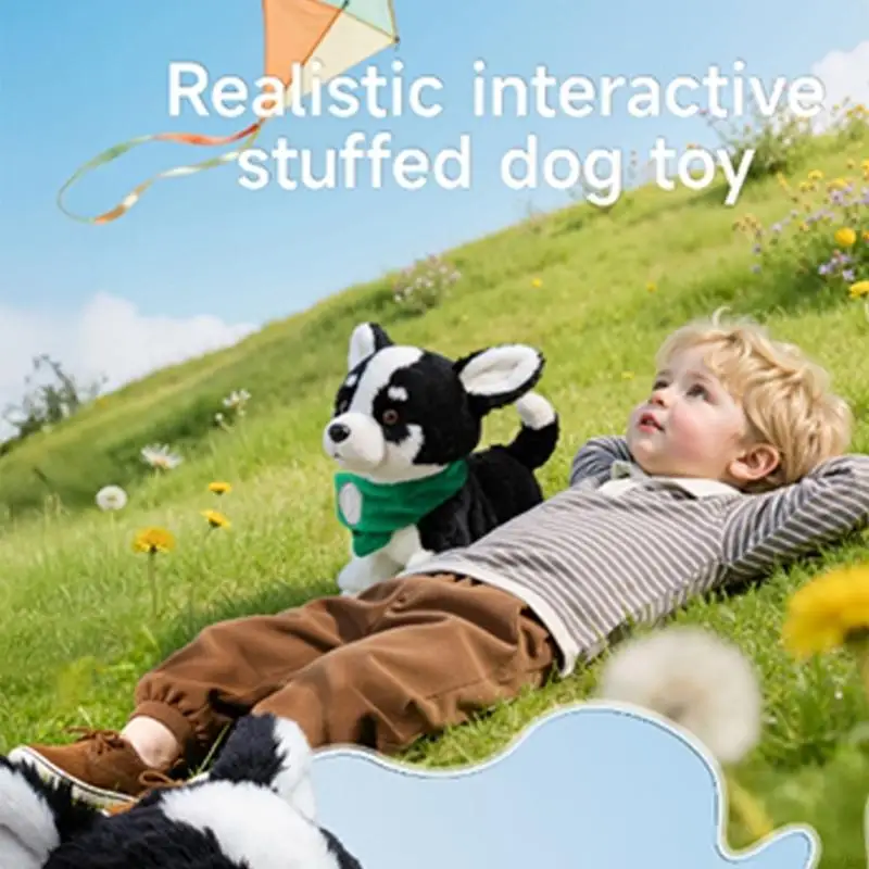 B03F Interactive Walking Singing Puppy Toy With Voice Play and Touch Motion Fun