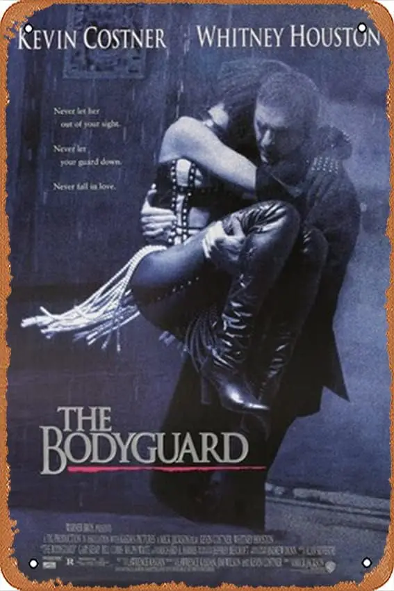 The Bodyguard Tin Sign Metal Vintage Tin Signs Bar Cafe Home Wall Decor Retro movie Poster 8x12 Inch sign