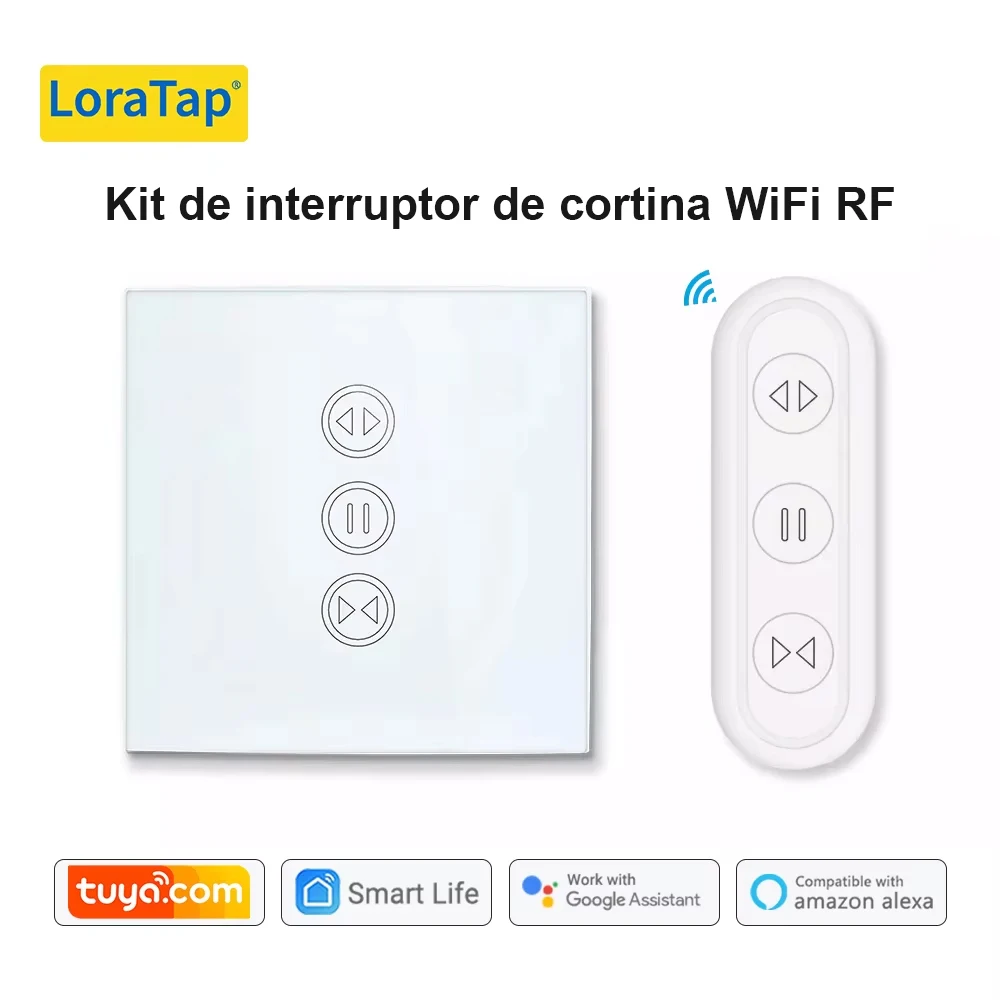 Tuya Smart Life EU WiFi rodillo obturador cortina interruptor para persianas motorizadas eléctricas con Control remoto interruptor inalámbrico Google Home interruptor táctil de pared de Control de voz Alexa Echo hogar