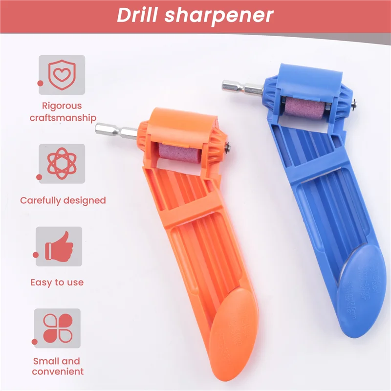 Affûteur de forets en corindon, meule, outils manuels, pièces d'outils alimentées par perceuse, jeu de forets à ongles pour meuleuse, gril Durable