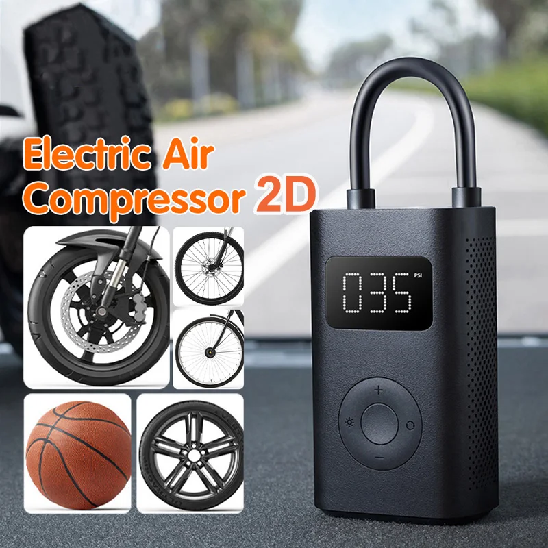 

Портативный воздушный насос Mijia 2D LED: многофункциональный мини-компрессор Type-C для автомобилей и велосипедов