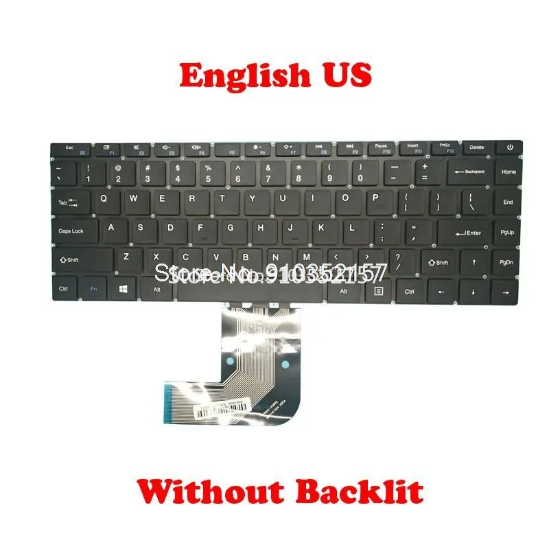 NO Backlit US Keyboard For Teclast F7 Plus MB3181004 PRIDE-K3892 YMS-0177-B XS-HS105 XK-HS105 For Multilaser PC230 PC231 PC280