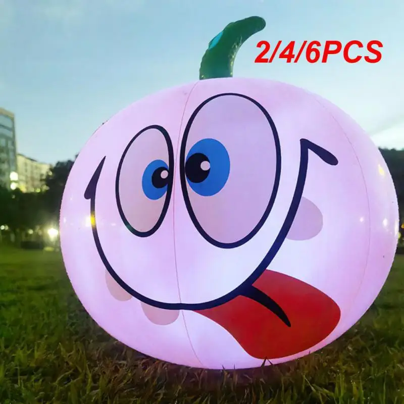 

2/4/6PCS Luminous Pumpkin Ghost/pumpkin Adjustable Convenient Outdoor Thickening Led Lighting Party Decor Light Pvc