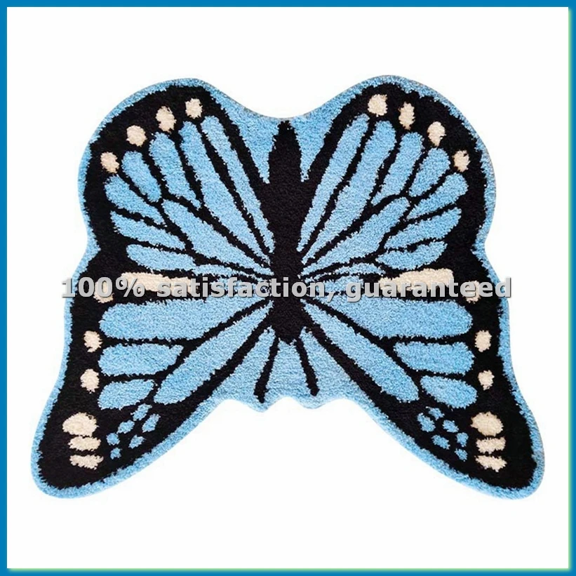 Butterfly Animal Carpet Bedroom Living Room High-End Thickened Special-Shaped Floor Mat Absorbent Floor Mat B-A69M