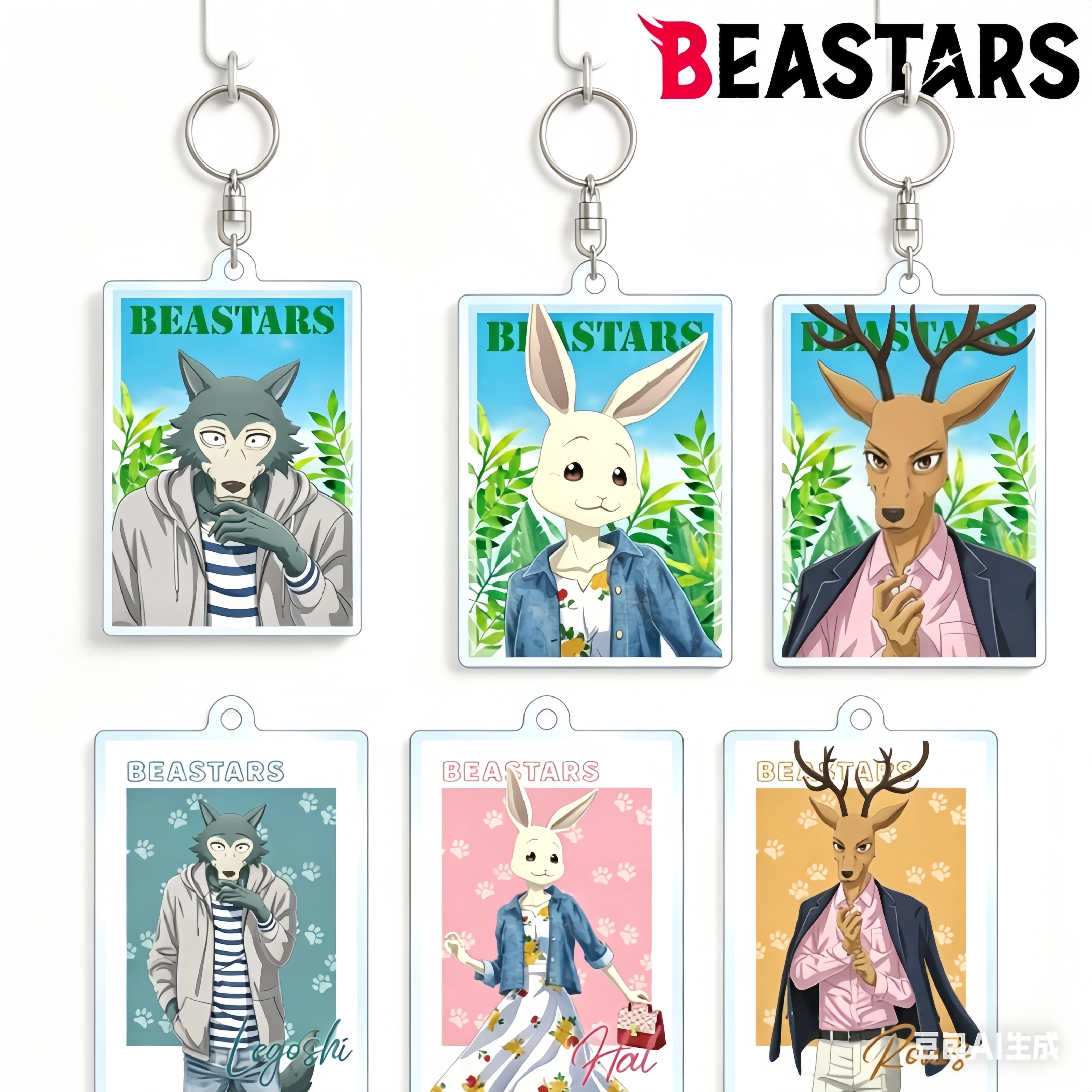 Забавные-акриловые-брелоки-подвески-beastars-в-стиле-аниме-фигурки-Хару-Джуно-Луи-Легоши-украшения-для-сумок-подарок-игрушка-6-см-акриловый-брелок
