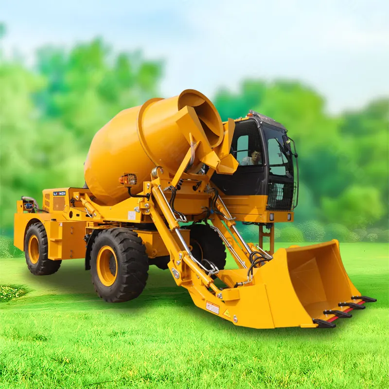 Cost Effective Self Loading Concrete Mixer Truck 4WD Off-Road Cement Mix Vehicle for Rural Foundation Construction
