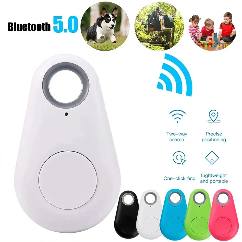 1-5 Pcs Wireless Mini GPS Tracker Anti-Lost Device Alarm Finder Bluetooth APP Locator Smart Tag For Key Bag Pet Wallet Accessory