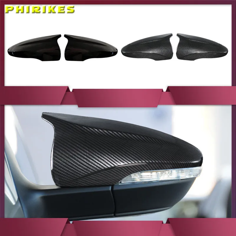 1 Pair For VW JETTA MK6 Volkswagen Passat B7 Scirocco Beetle CC Eos Side Wing Mirror Covers Caps Replacement