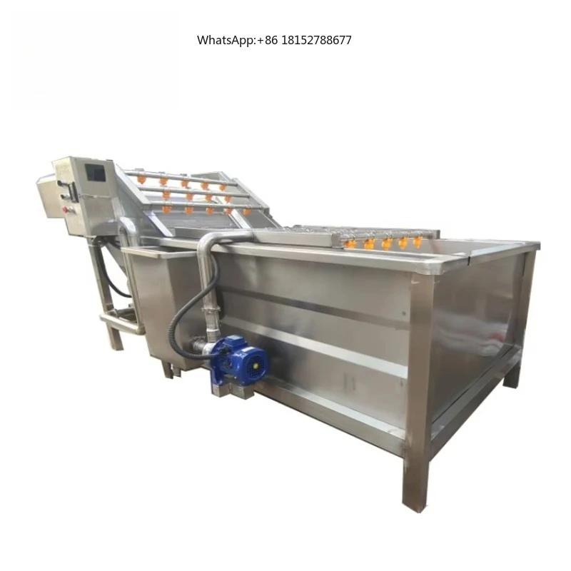 Vegetable and Fruit Air Bubble Washing Machine Stainless Steel Vegetable Washing Machine Industrial Fruit and Vegetable Washer