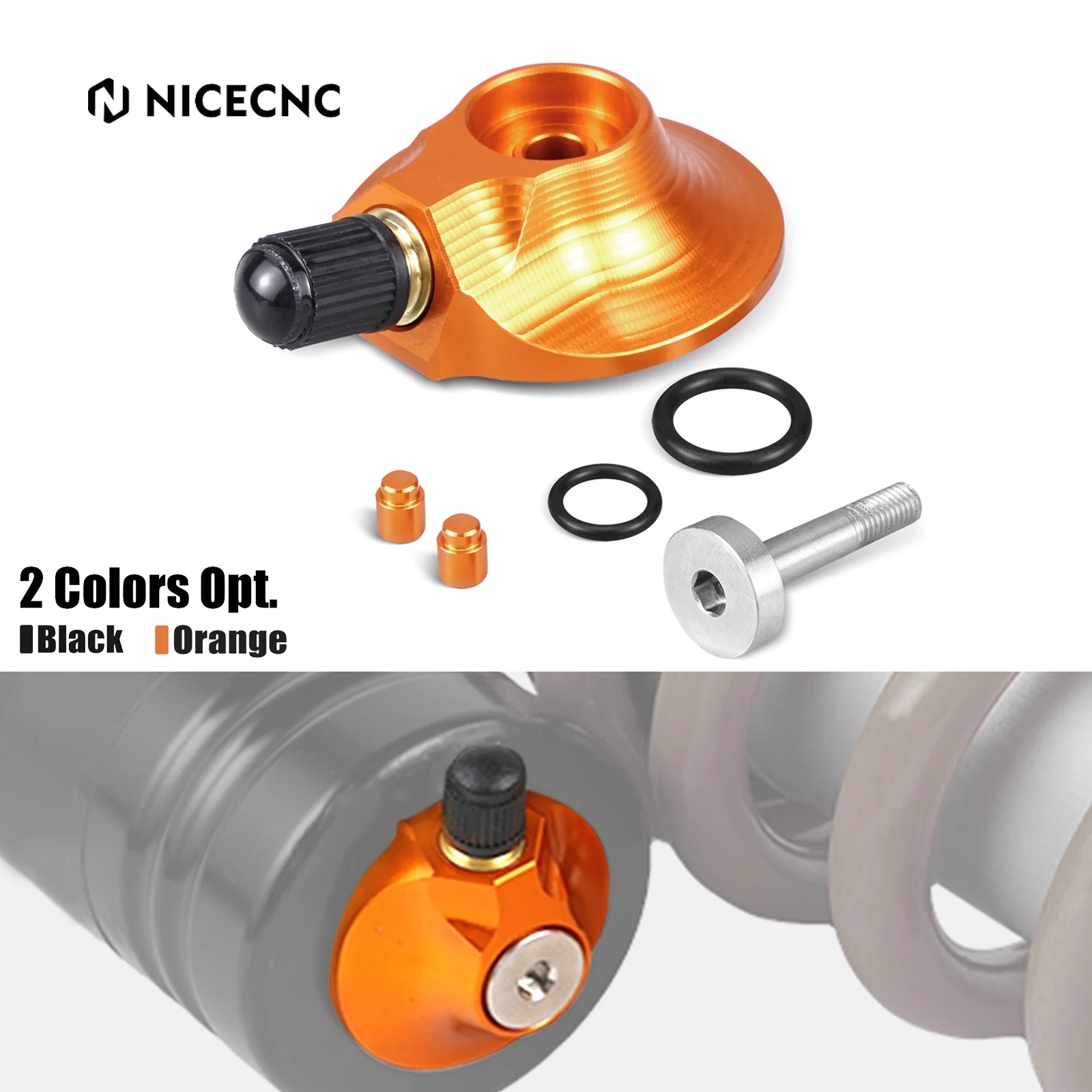 

NICECNC For KTM EXC 300 2007-2016 EXC 250 EXCF 350 SX 125 SXF 250 SXF 450 XCW 300 XC XCF XCFW 58mm Rear Suspension Gas Valve