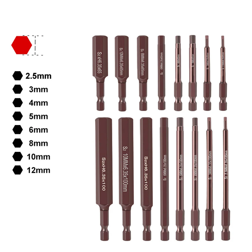 

Набор магнитных насадок с шестигранной головкой для ремонта своими руками, магнитные насадки, противоскользящий дизайн, набор бит разных размеров для зарядки отверток