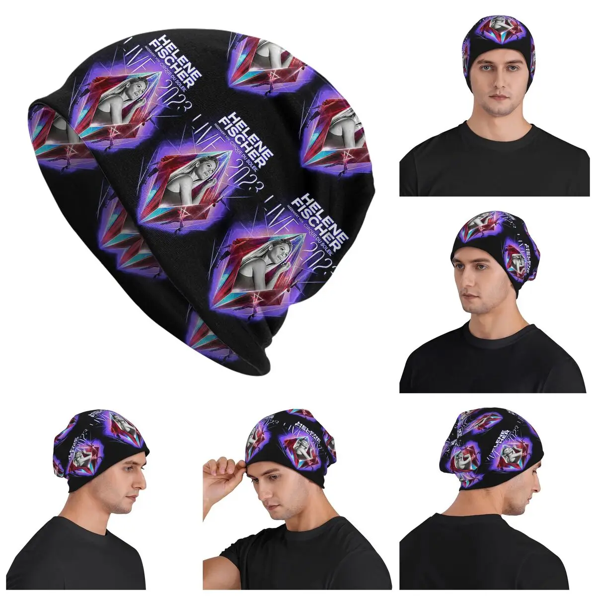 Helene Fischer Rausch 2023 Skullies Beanies Hats Warm Autumn Winter Outdoor Cap Knitted Bonnet Caps for Unisex Adult