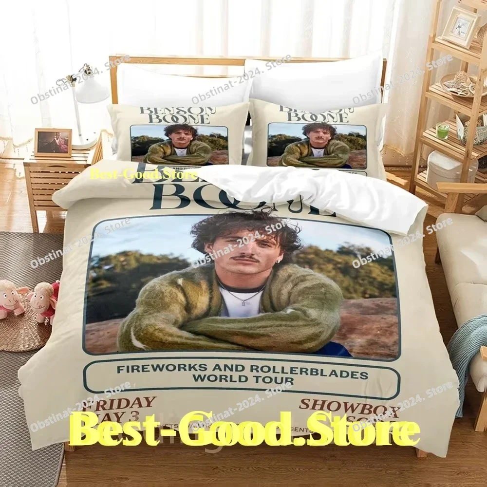 Benson Boone Bedding Set Single Twin Full Queen King Size Bed Set Adult Kid Bedroom Duvetcover Sets 3D Print Anime Bed Sheet Set