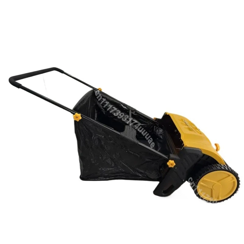 Push Lawn Sweeper for Yard Garden Cleaning Leaf Grass Collector with Large Capacity Mesh Hopper and Spinning Brushes