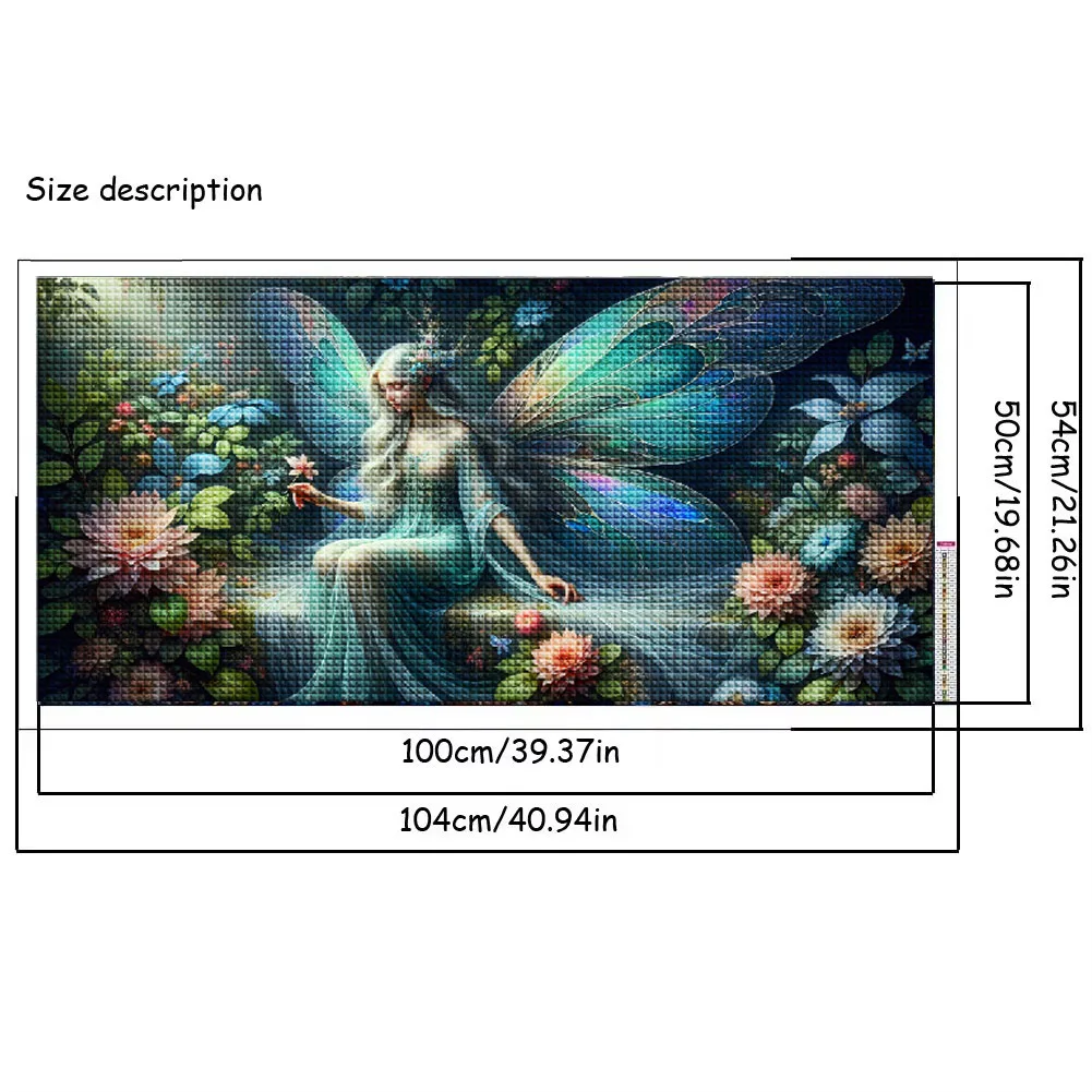 Fantasy Landscape Flowers Butterfly Fairy 5D Diamond Painting Kits Large Size Full Diamond Mosaic Embroidery Cross Stitch Kits