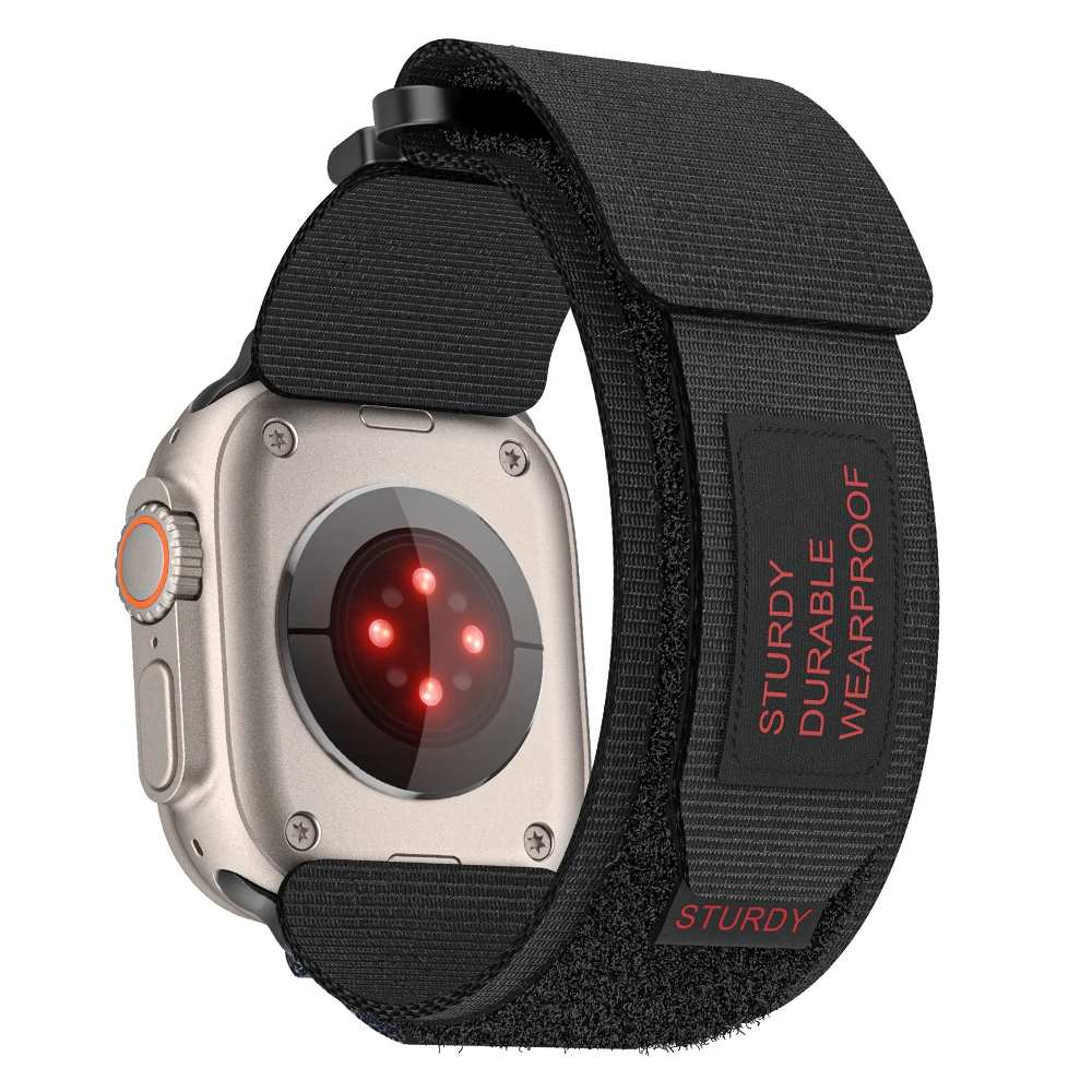 

For Apple Watch 10 46mm / Ultra 2 / Ultra 49mm / 9 8 7 45mm / SE (2023) SE (2022) SE 6 5 4 44mm / 3 2 1 42mm Watch Band Nylon St