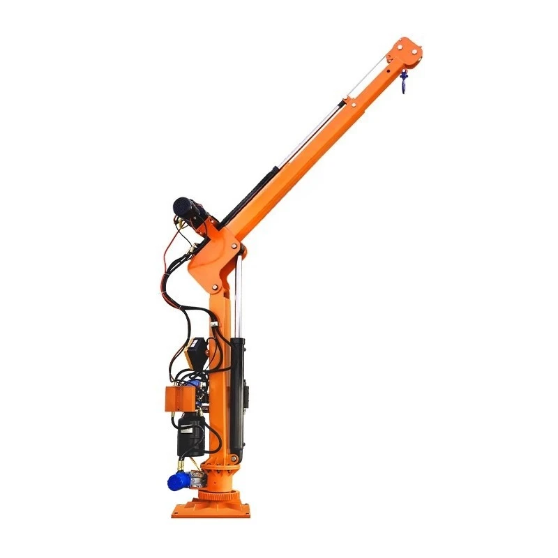 Full Electric 12V Hydraulic Truck Mounted Crane 220 Mobile Small Truck Mounted Boom Winch Remote Control Lift