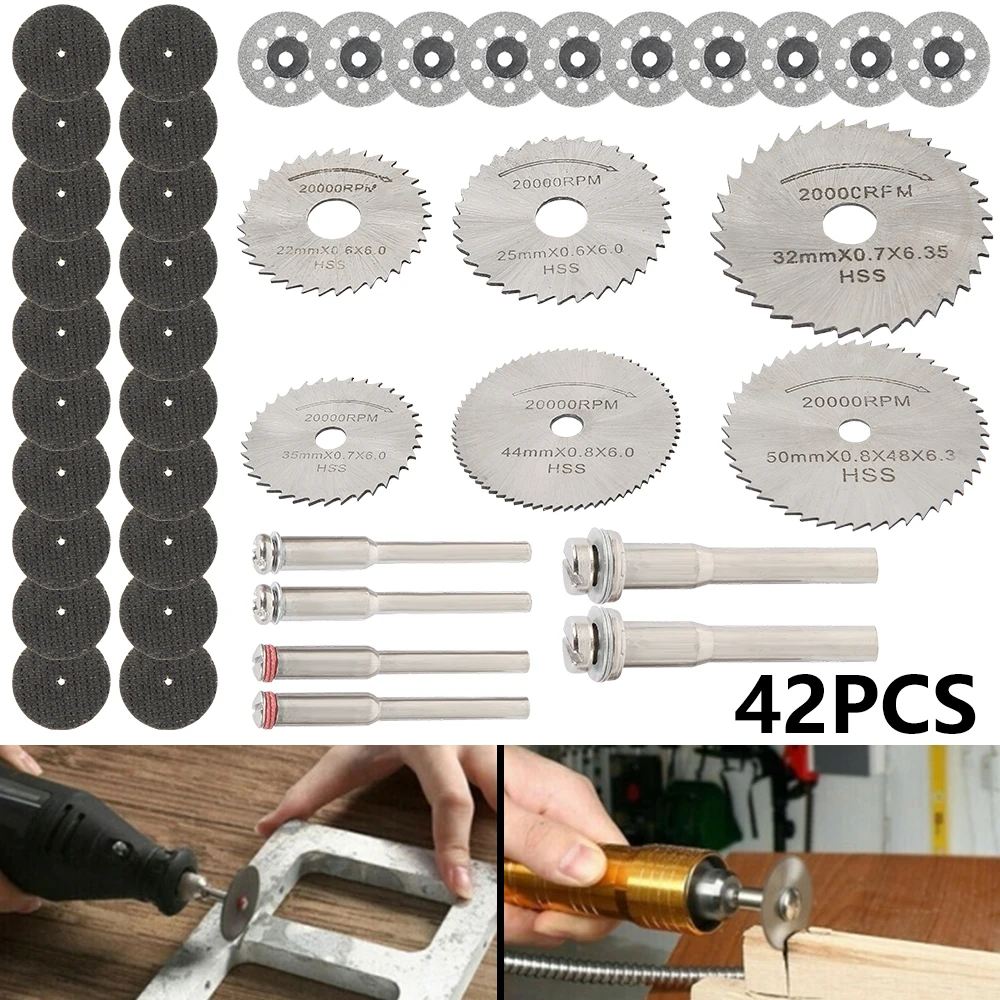 Cutting Wheel Set Wear Resistant Cutting Disc Kit Circular Saw Blade Set Professional Rotary Tool Accessories or Cutting Wood