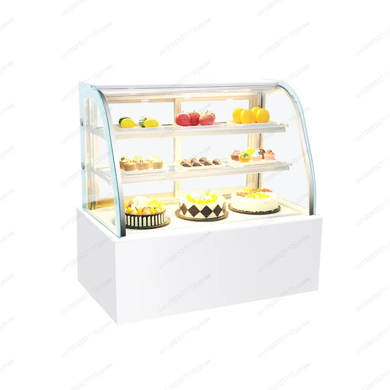 

Refrigerated Display Cabinet Commercial Fruit Deli Dessert Freezer Air Cooled Desktop Small Fresh Keeper