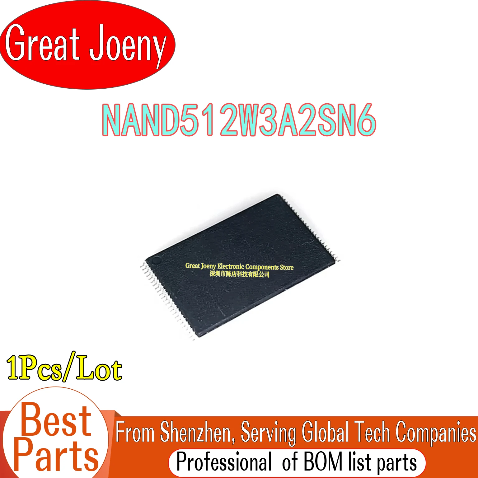 NAND512W3A2SN6E NAND512W3A2SN6 NAND512 IC FLASH Chipset TSOP-48