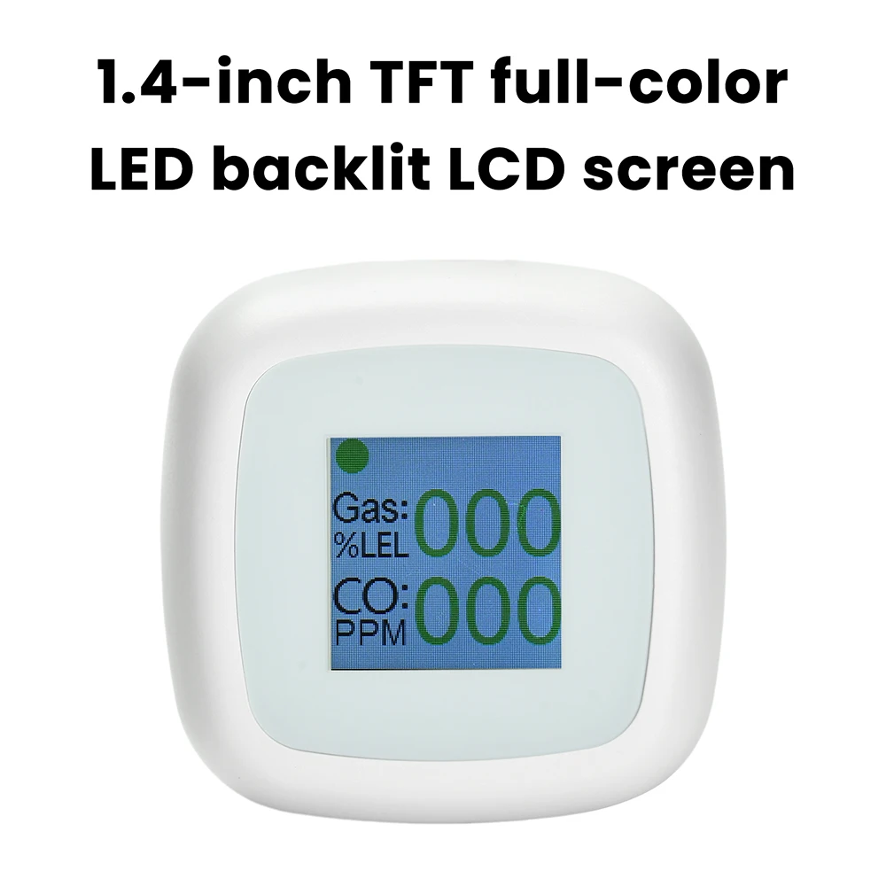 واي فاي كاشف الغاز القابل للاحتراق CO إنذار الغاز مستشعر كشف الغاز الرقمي اختبار تسرب الغاز إنذار الصوت كاشف جودة الهواء الذكي