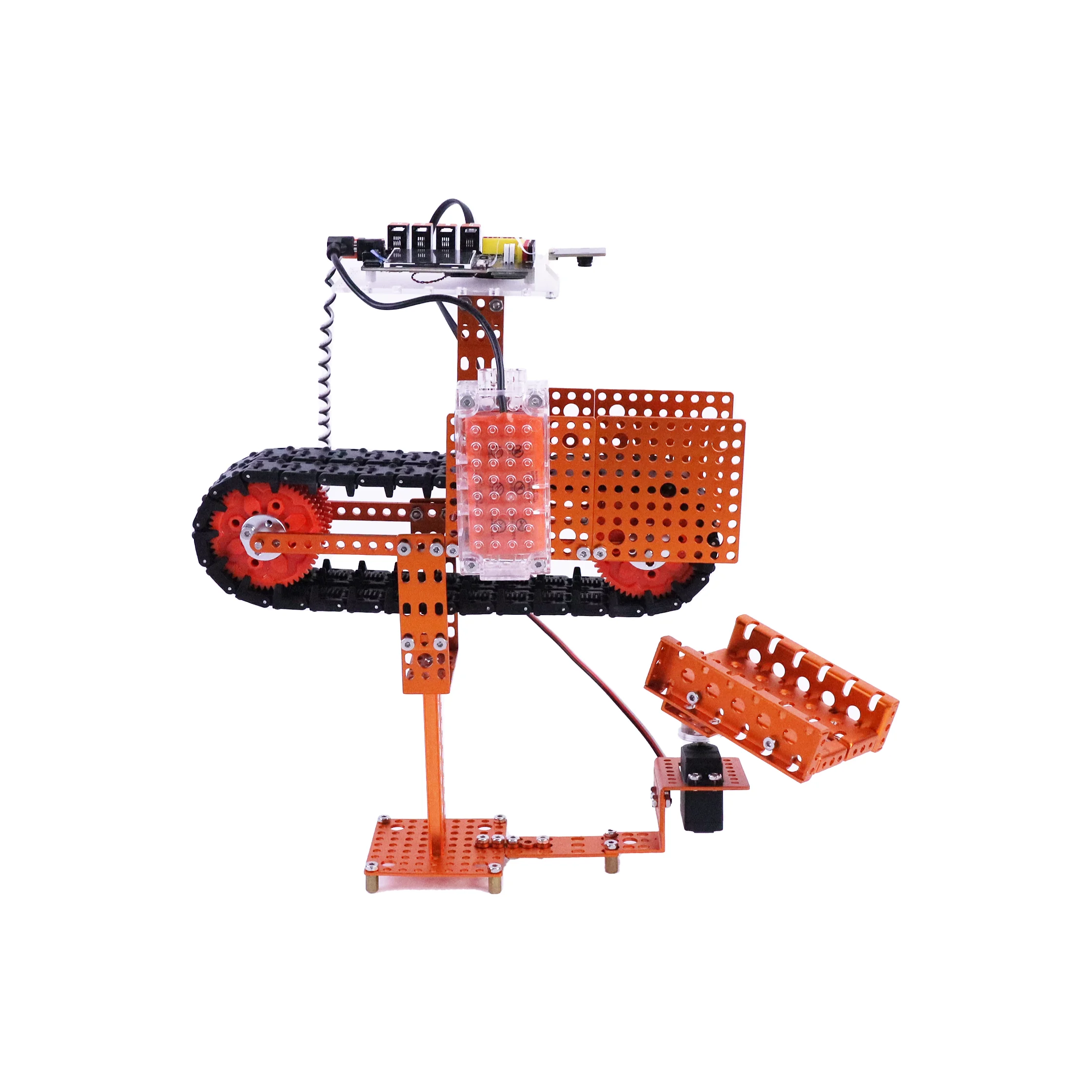 AI Factory ELF AIOT K210 Mainboard 18650 Battery Programmable Robotic Kit STEM Educational Coding DIY Metal Assembly Robot