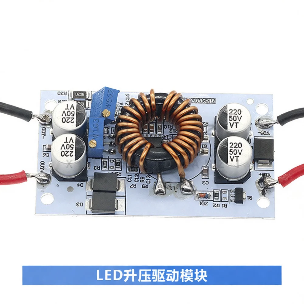 500W Boost Converter Aluminum Base Plate Power Module 10A Step Up Voltage Regulator For Car Laptop Charging DIY Project Systems