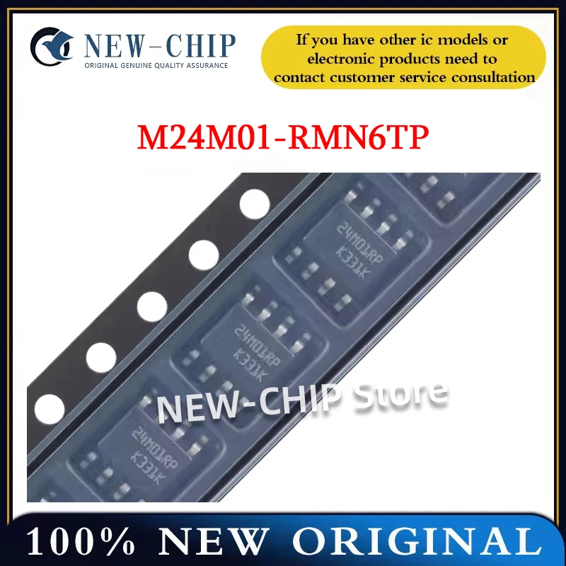 5PCS-100PCS/LOT  M24M01-RMN6TP SOP-8  1Mbit serial I2C bus EEPROM chip Screen printing 24M01RP New Original  M24M01