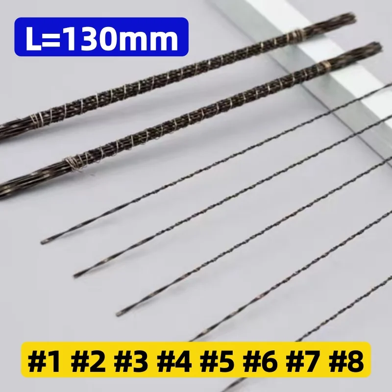 1-144Pcs #1~#8 130mm Scroll Saw Blades Spiral Teeth Jig Saw Blade Steel Wire Wood Metal Cutting Hand Craft Carving Cutting Tools