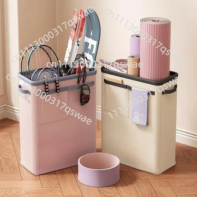 Yoga Storage Box Household Sports Equipment Storage Foldable Sundries Yoga Mat Finishing Fabric Storage Basket