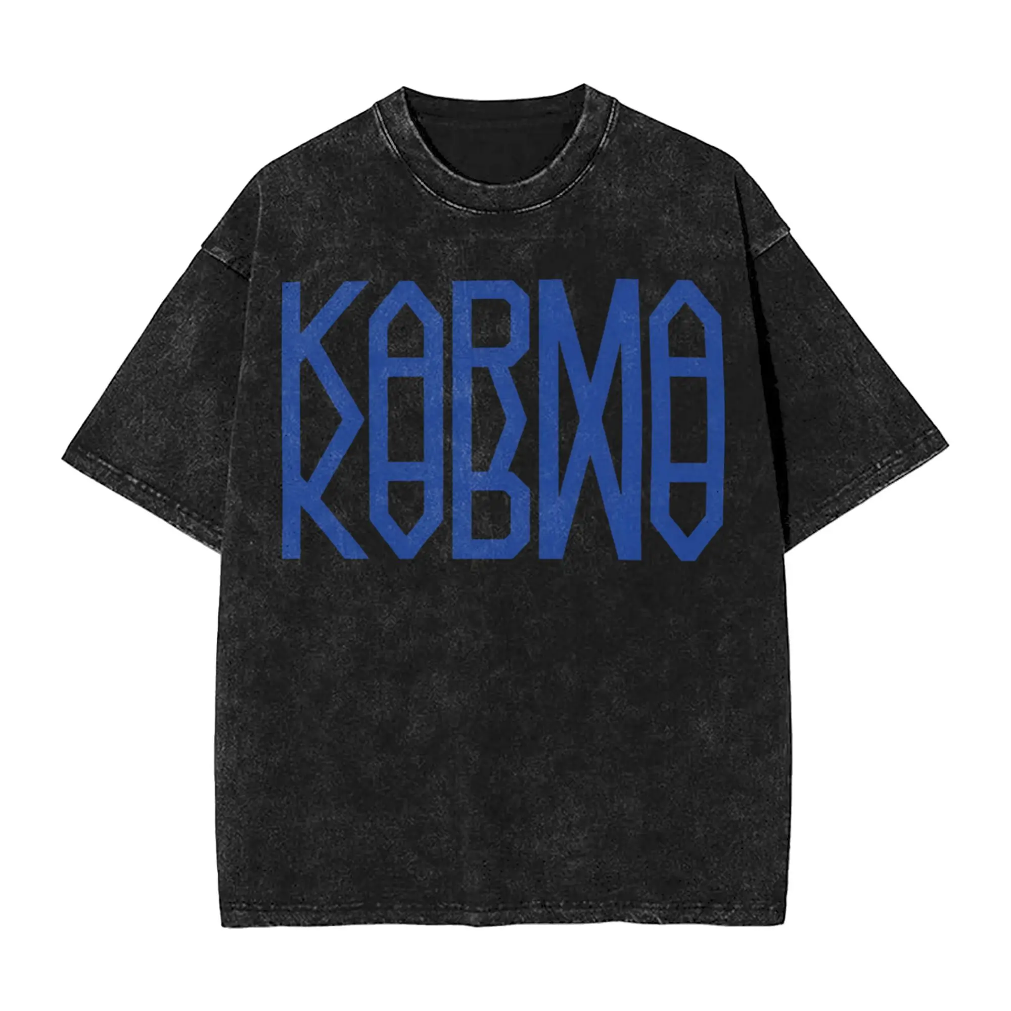 Kpop Album 2025 T-Shirt Summer KARMA Streetwear T Shirts Cotton Hip Hop Tee Shirt For Men Short Sleeves Print Clothes
