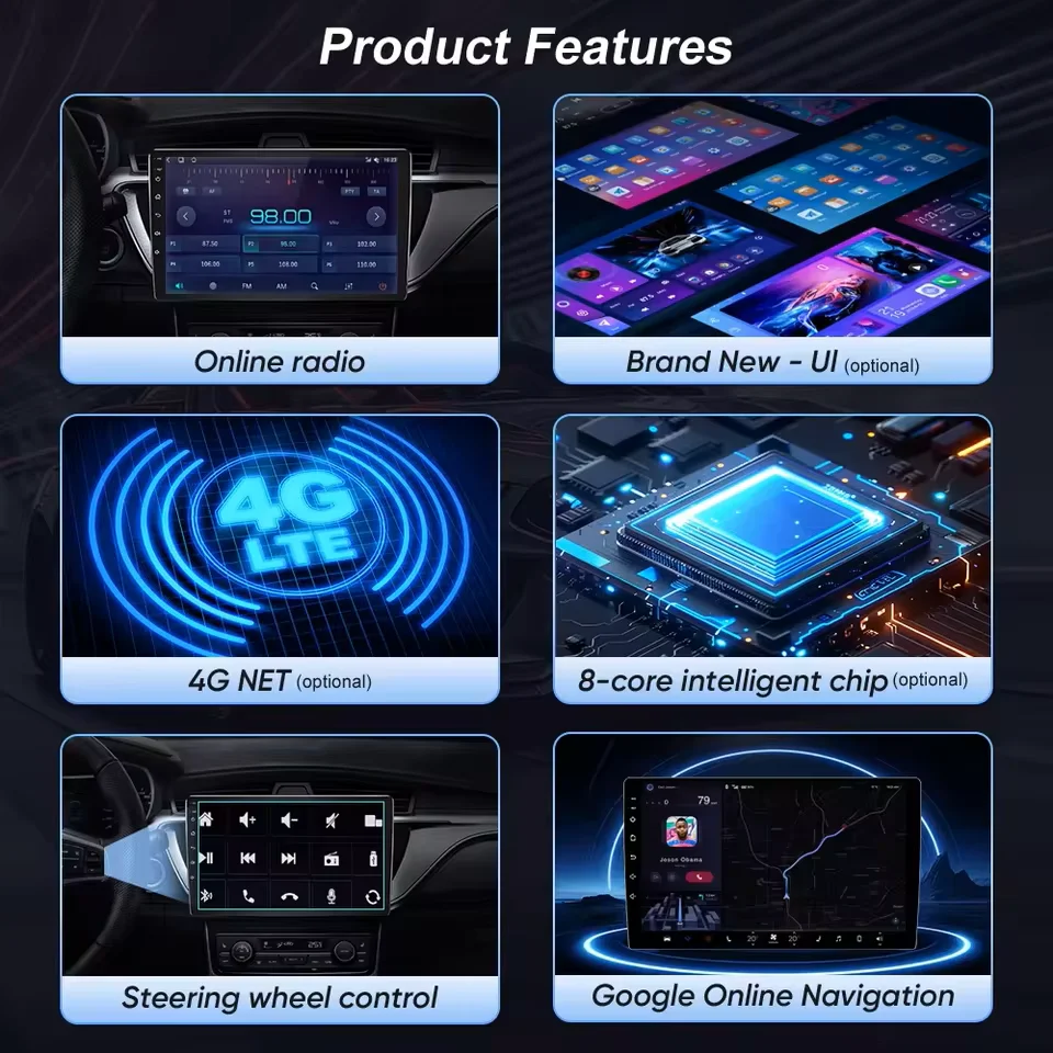 Android 16 For Mitsubishi Lancer 9 CS 2000 2003 2004-2010 2K QLED Stereo Car Radio Multimedia Video Player GPS 4G CarPlay