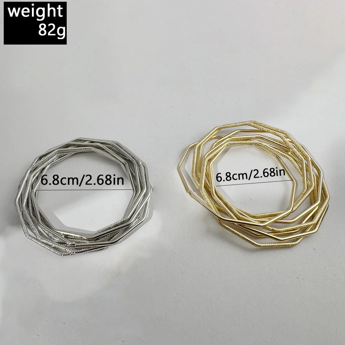 Docona Minimalist Metal Bracelet with Irregular Geometric Shapes Suitable for Women's Daily Party Jewelry Gifts