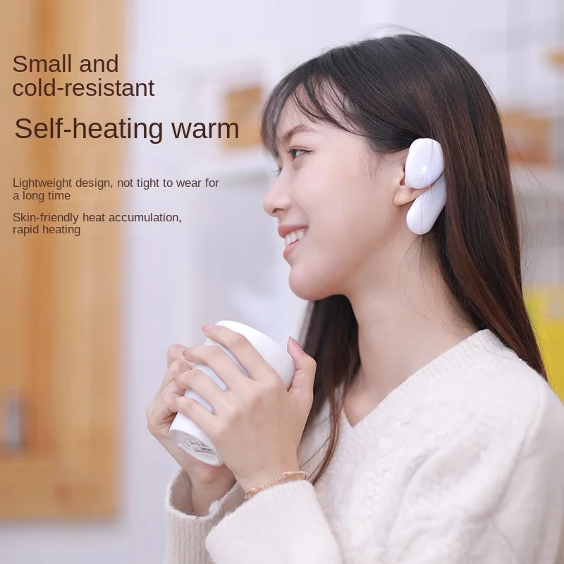 تدفئة للأذنين اليد دفئا سماعات أذن صغيرة دافئة USB شحن المحمولة اثنين في واحد لطيف الشتاء